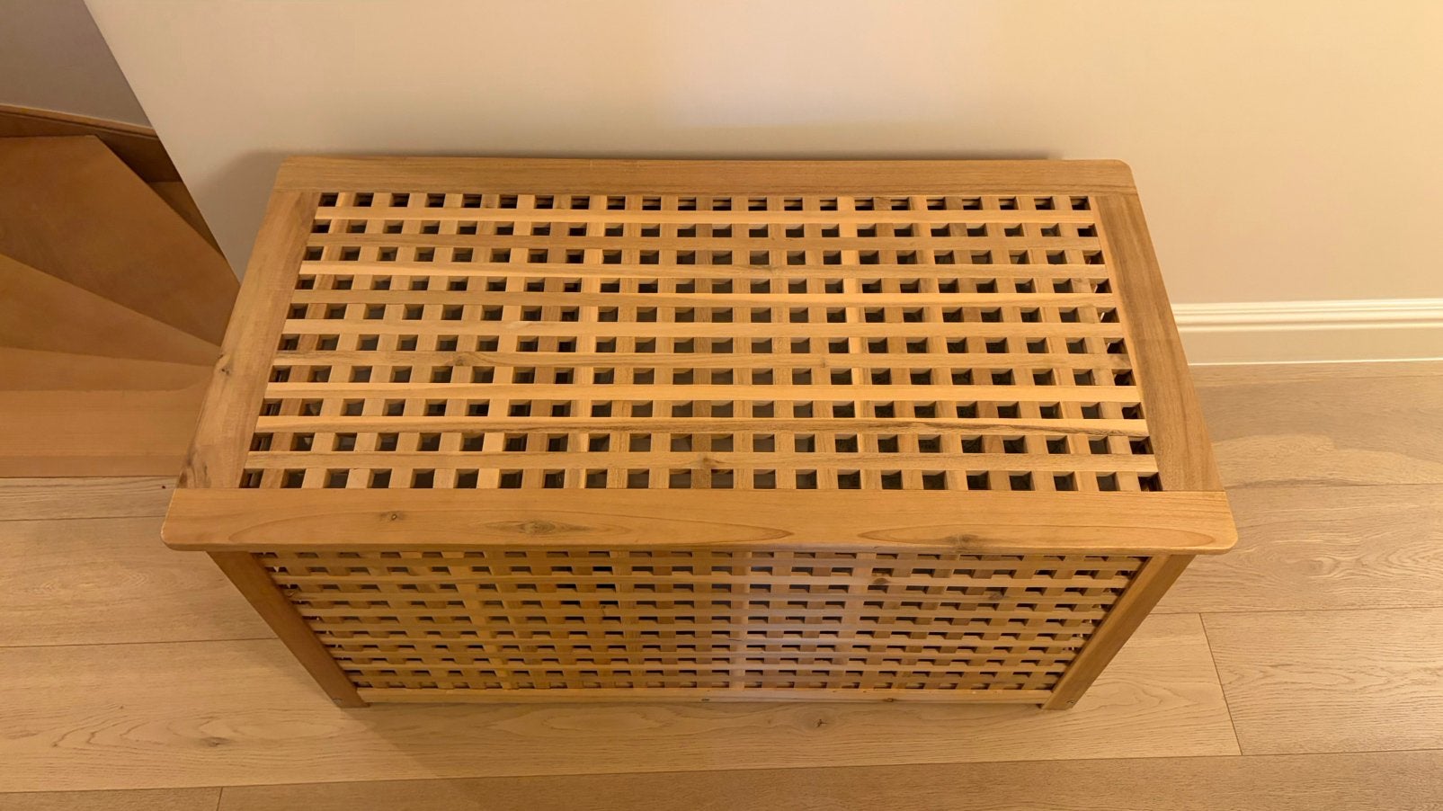 Houten kist / opbergtafel IKEA ‘hol’ nieuw, Maison & Meubles, Enlèvement, Comme neuf