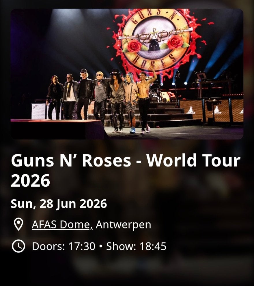 GEZOCHT Guns n roses ticket antwerpen, Verzamelen, Ophalen
