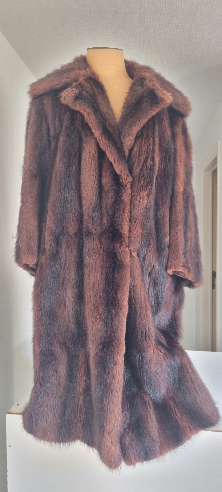 Mooie bontjas, Kleding | Dames, Ophalen, Maat 42/44 (L), Bruin