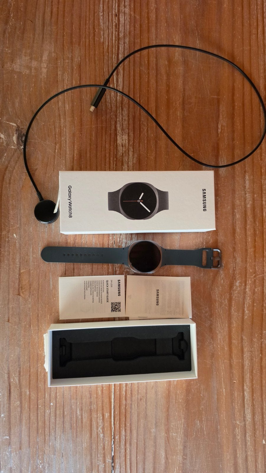 Samsung Galaxy Watch 8, Handtassen en Accessoires, Smartwatches, Zwart, Nieuw, Ophalen of Verzenden, Samsung galaxy watch