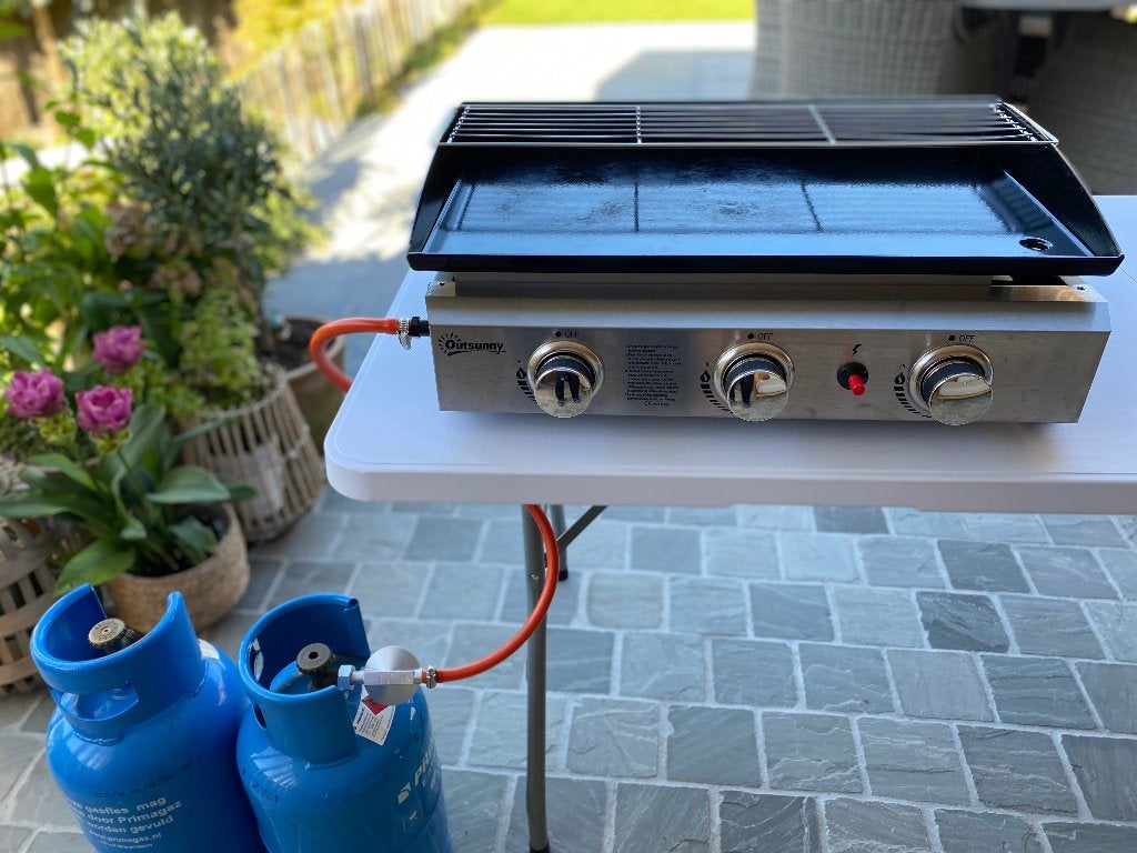 Barbecue plancha op gas, Ophalen