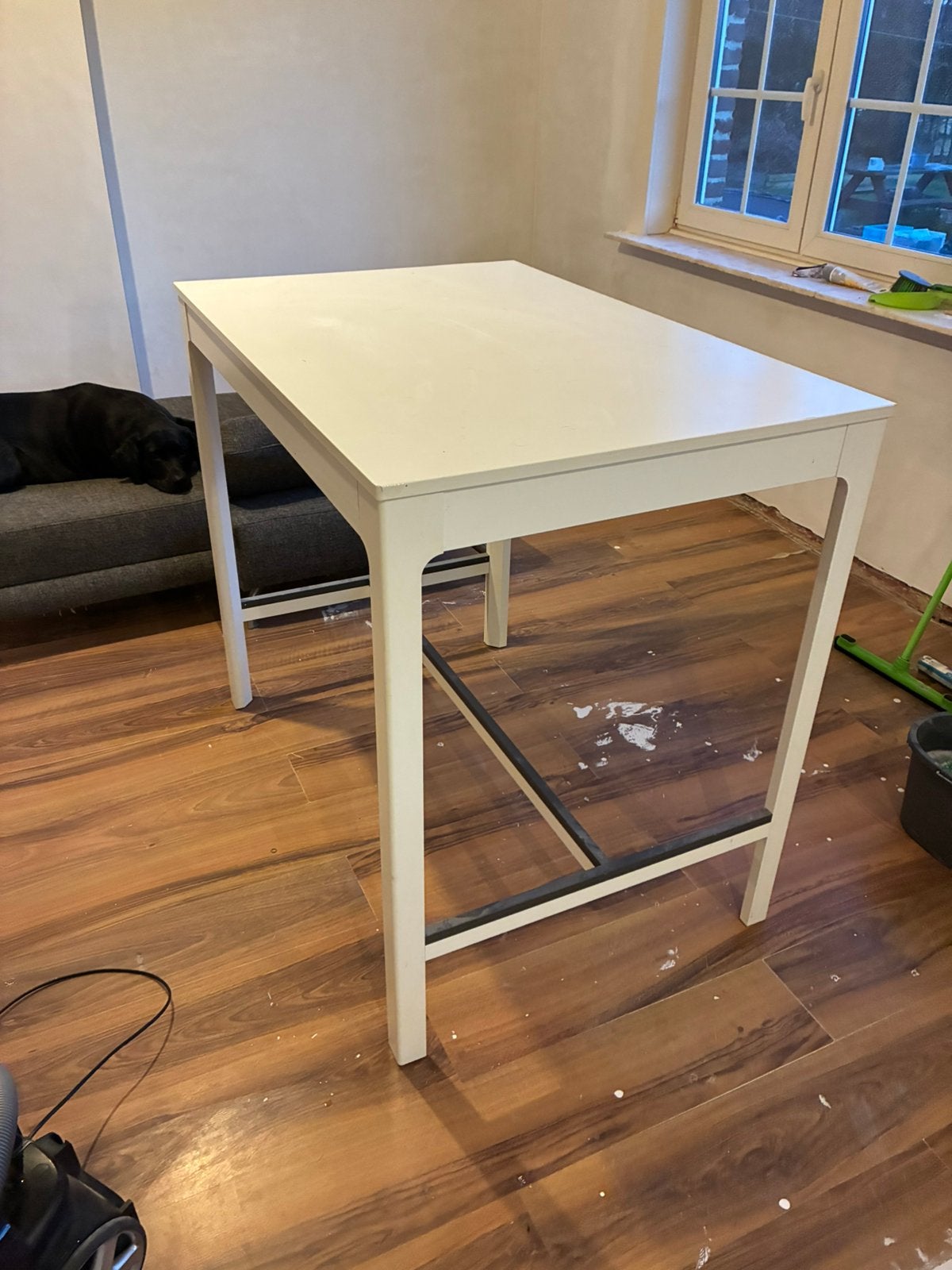 Hoge tafel met 4 bijpassende stoelen van Ikea, Enlèvement, Utilisé