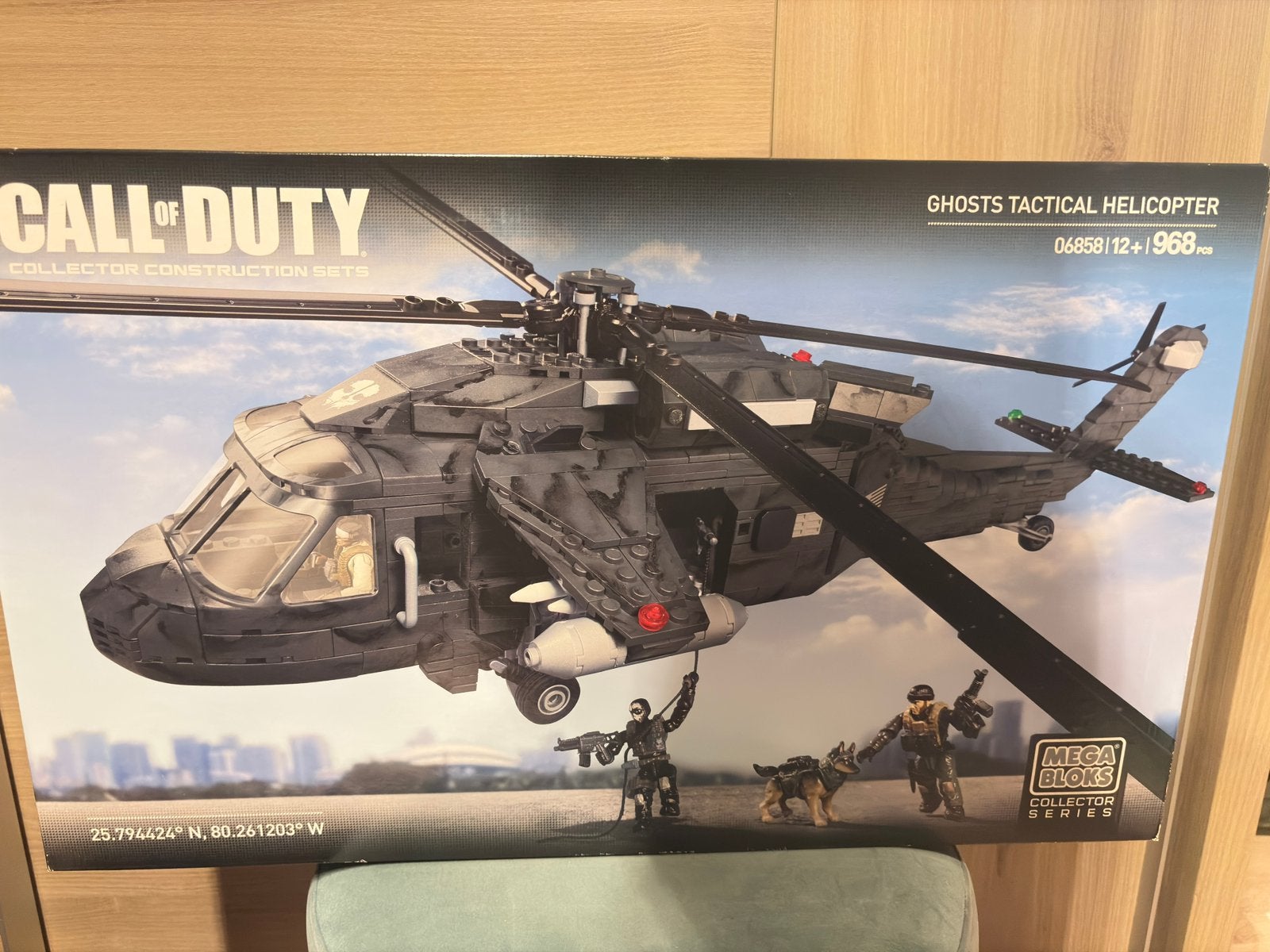 Mega Bloks Call of Duty Ghosts Tactical Helicopter 968 stuks, Ophalen, Zo goed als nieuw, Helikopter