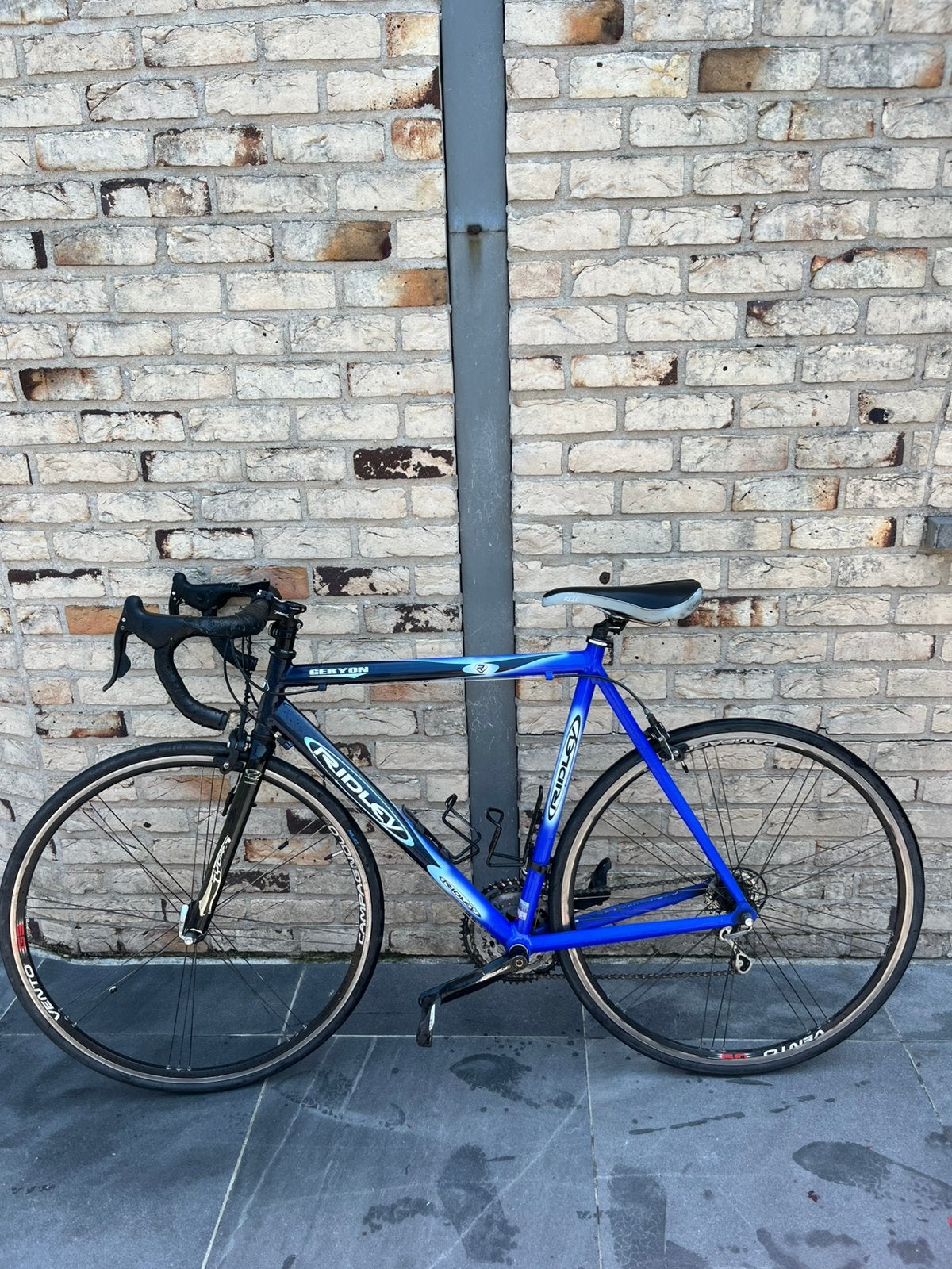 Racefiets van Ridley - blauw - maat 52, Fietsen en Brommers, Gebruikt, Velgrem, Aluminium, Ophalen