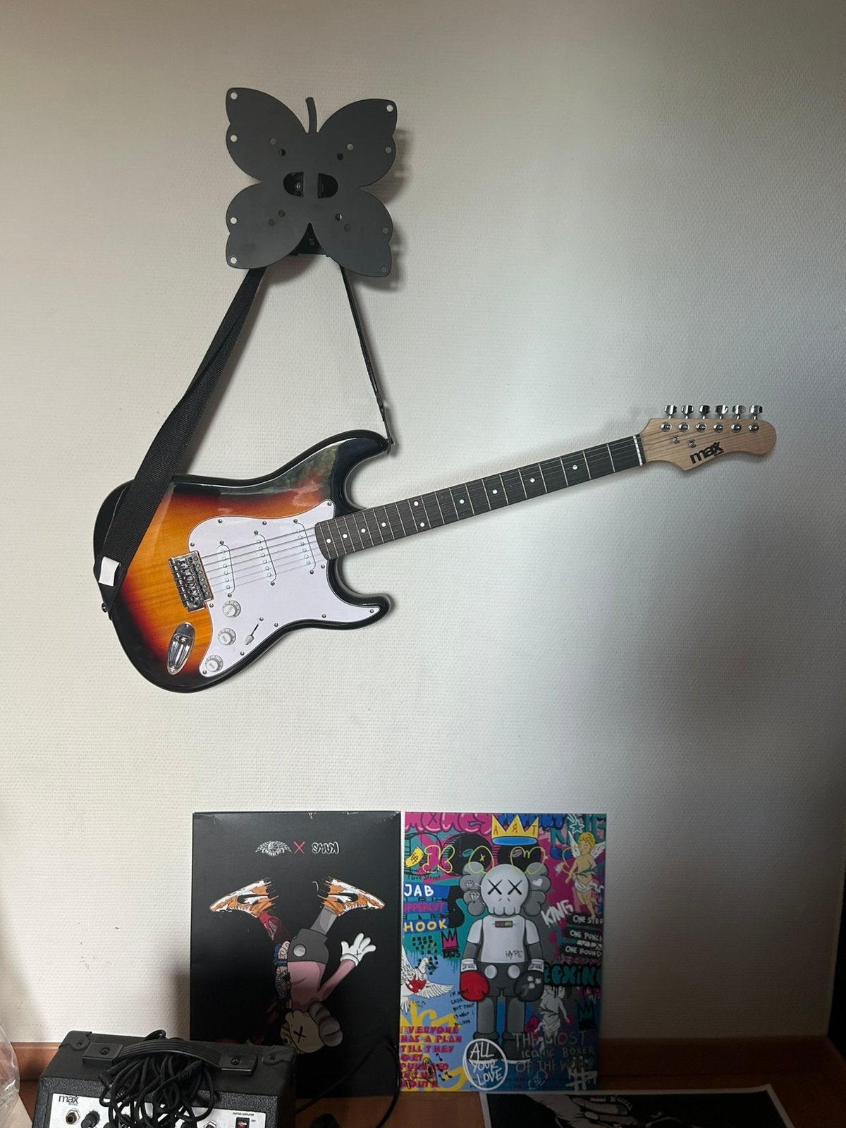 elektrische gitaar set, Musique & Instruments, Enlèvement ou Envoi, Autres marques, Semi-solid body, Avec ampli