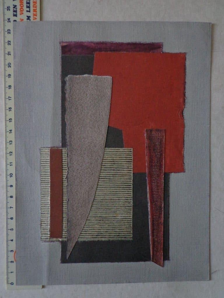 collage / gemengde techniek Bernadette Schockaert uit 2003, Ophalen of Verzenden