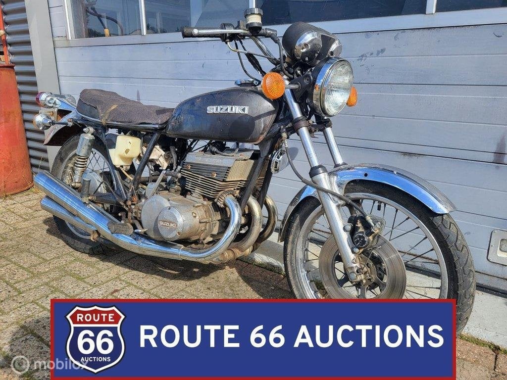 Suzuki GT550 | 1973 | Route 66 Auctions, Motoren, Gebruikt, Overig, Handgeschakeld