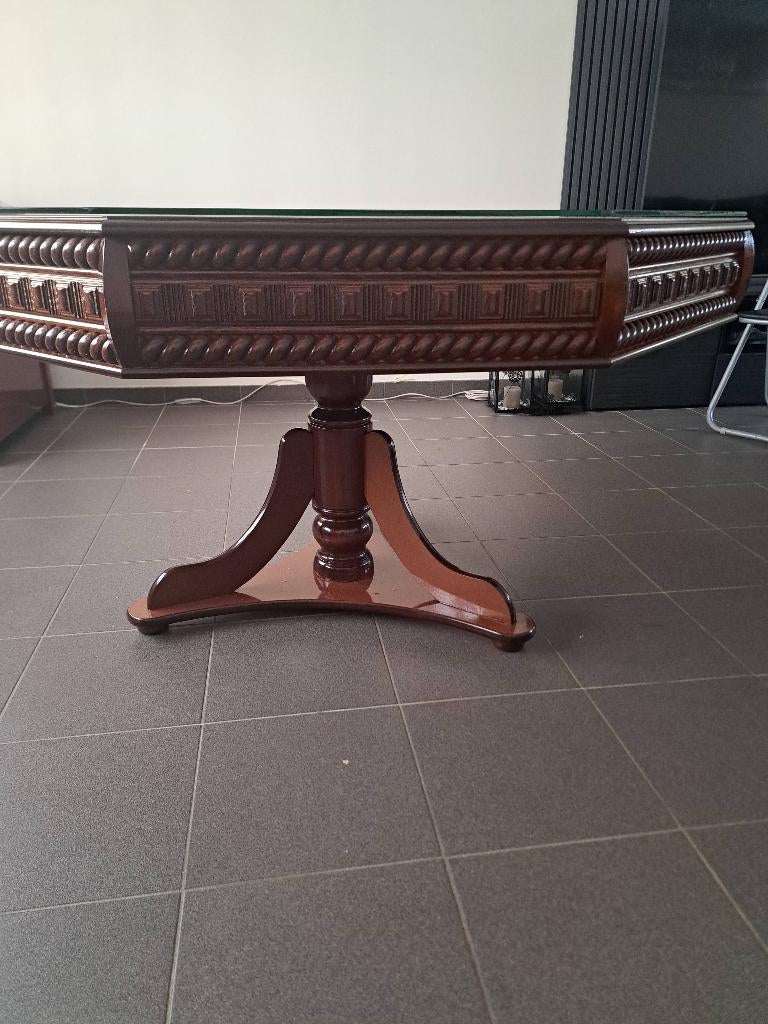 Salontafel + 2hoeken, Huis en Inrichting, Ophalen, 100 tot 150 cm, Eikenhout, Zo goed als nieuw