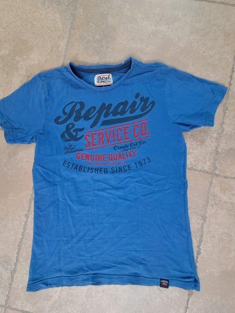 Merk Petrol blauwe t-shirt mt 170, Kinderen en Baby's, Kinderkleding | Maat 170, Gebruikt, Petrol Industries, Ophalen of Verzenden