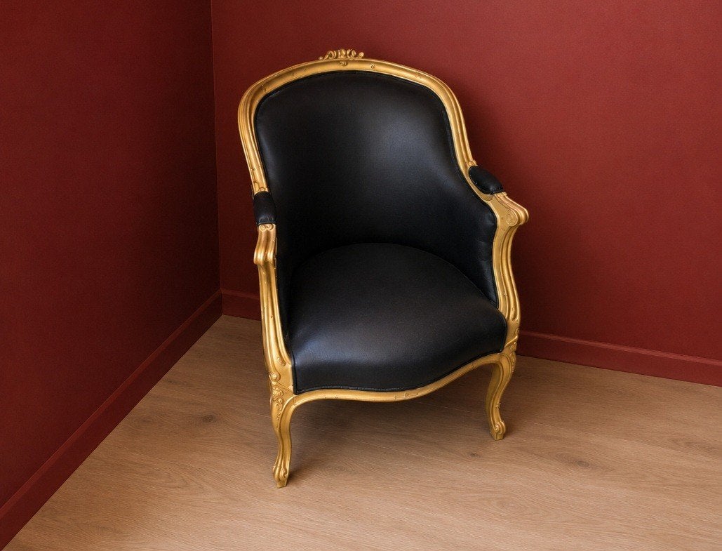 Fauteuil en cuir ancien, Enlèvement