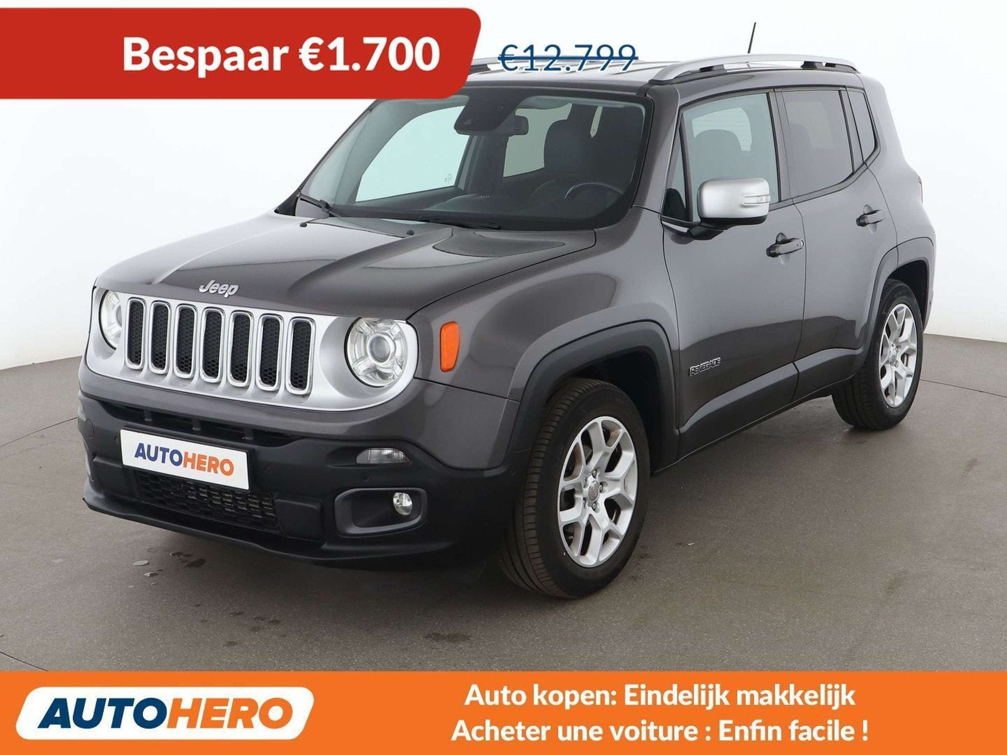 Jeep Renegade 1.4 M-Air Limited FWD (automatique), Autos, Jeep, Argent ou Gris, Achat, 5 portes, 5 places