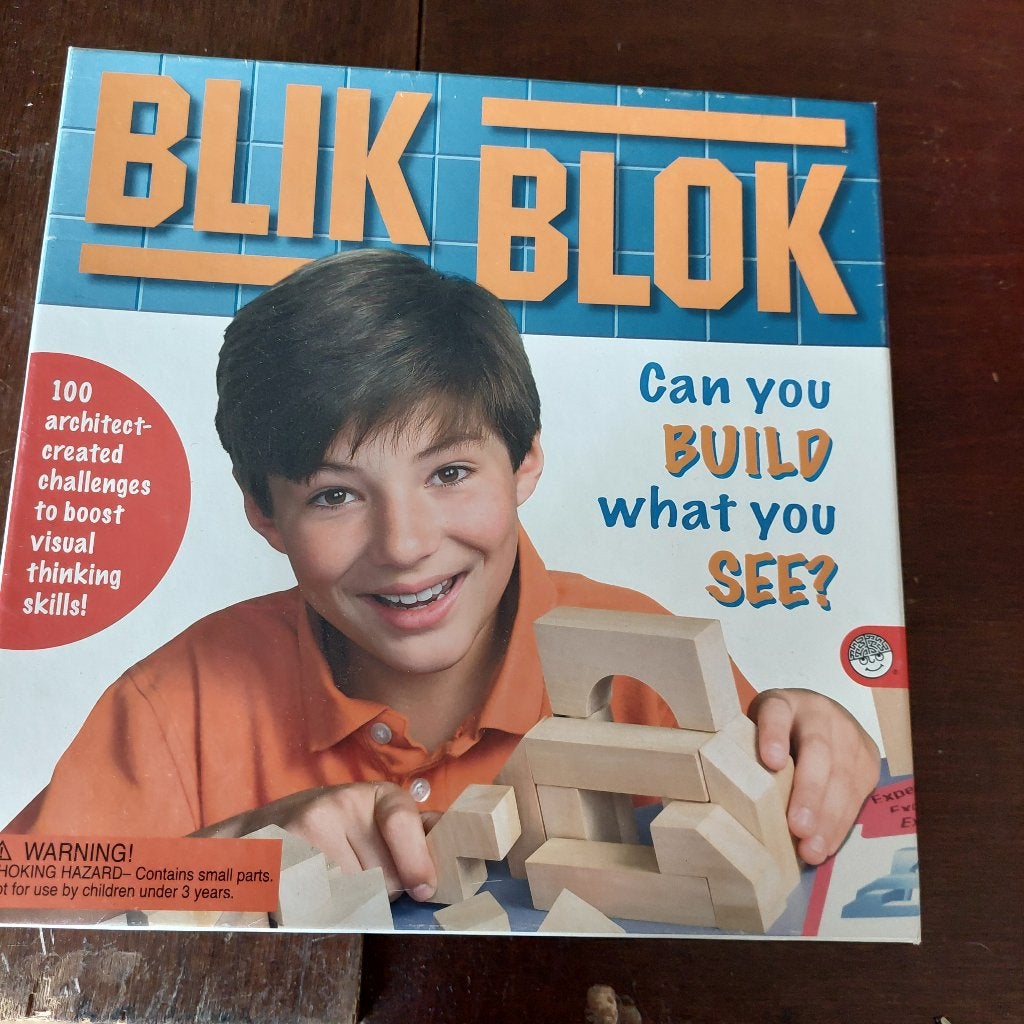 Houten blokken Blik Blok, Ophalen, Zo goed als nieuw, Overige typen