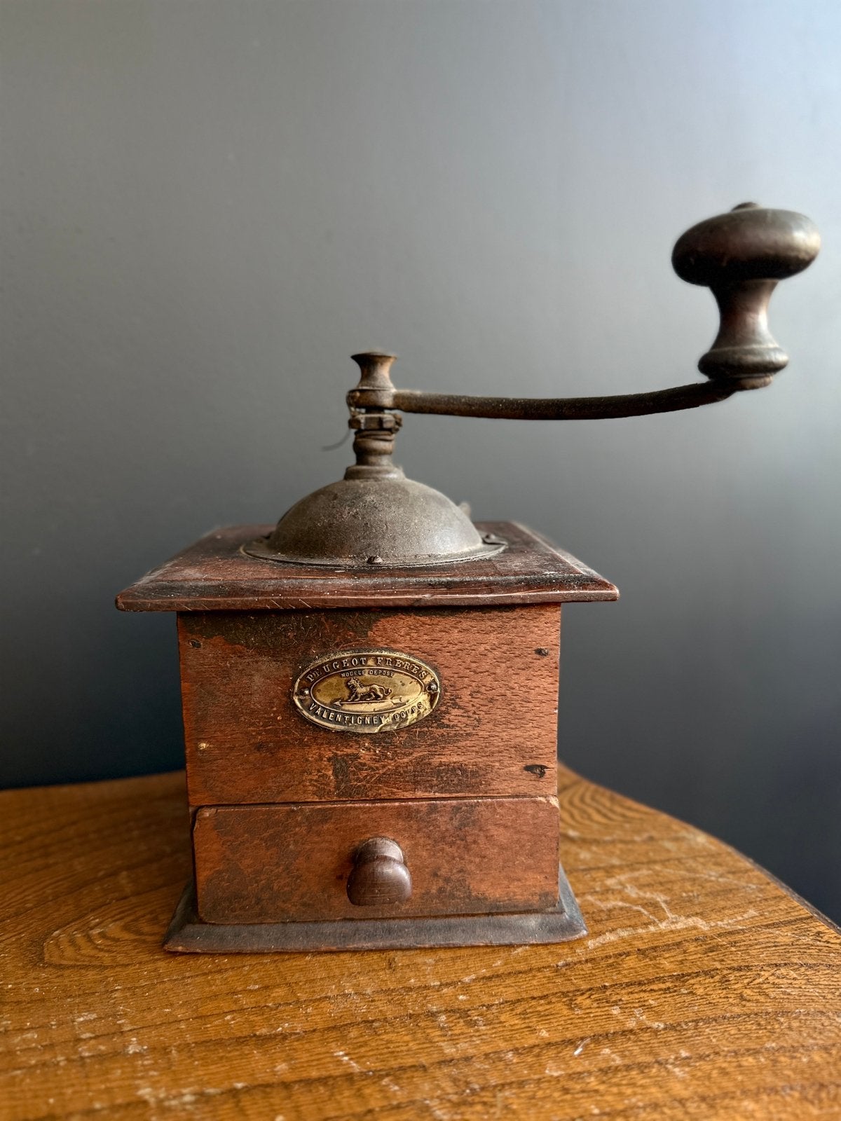 Antieke Peugeot Frères koffiemolen – Frankrijk, Antiek en Kunst, Ophalen