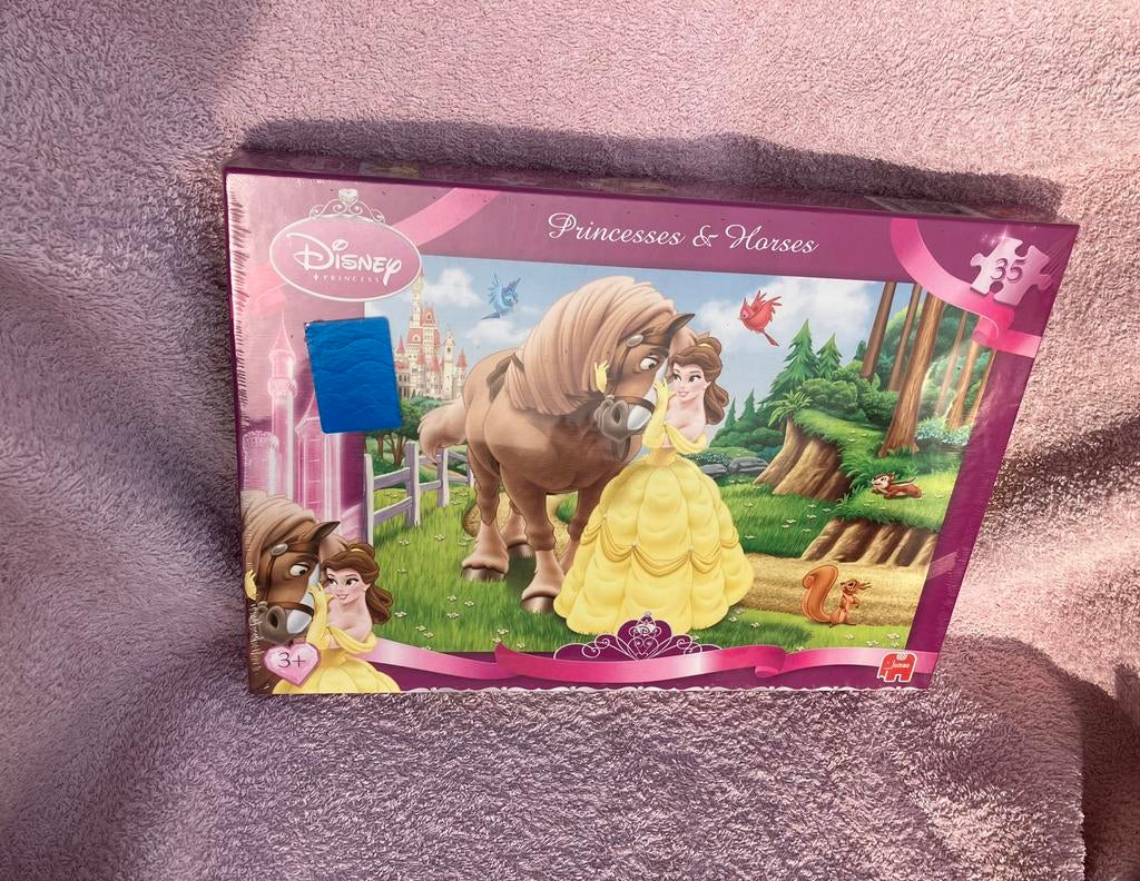 Princes et chevaux - puzzle - Disney - 35 pièces, Enlèvement ou Envoi, 10 à 50 pièces, Neuf, 4 à 6 ans