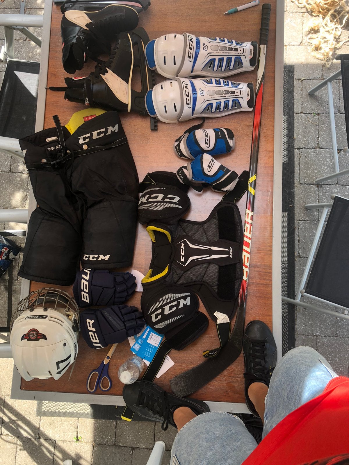 Volledige hockeyset, Sport en Fitness, IJshockey, Ophalen, Gebruikt, Overige typen
