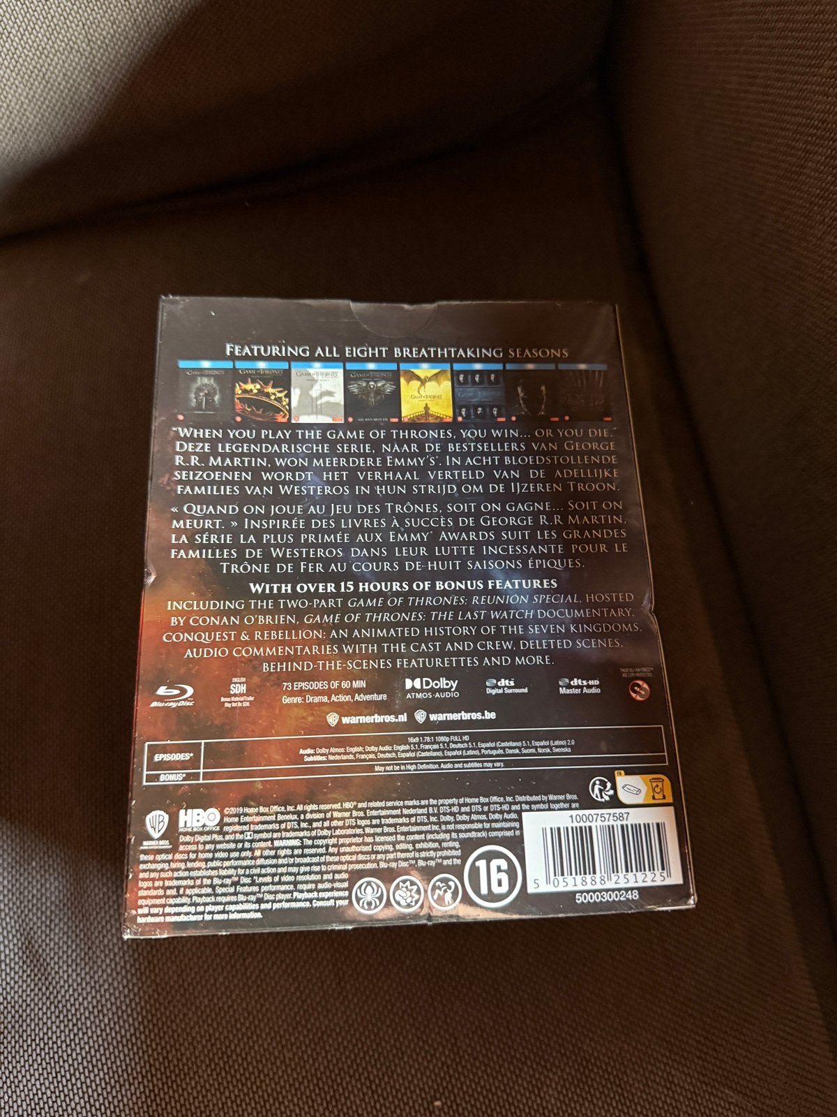 Game of thrones complete serie (blu-ray), CD & DVD, DVD | TV & Séries télévisées, Série complète, Anglais, Science-Fiction et Fantasy