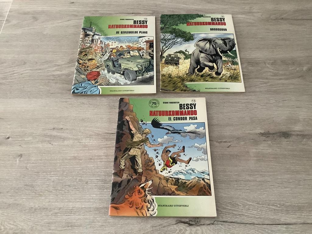 Bessy natuurkommando verschillende strips, Gelezen, Willy vandersteen, Ophalen of Verzenden, Meerdere stripboeken
