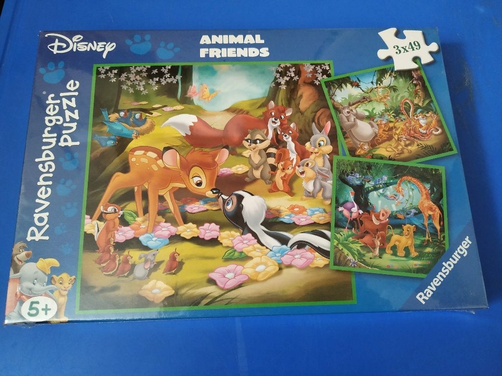 puzzel disney bambi 3x49stuks splinternieuw ravensburg, Ophalen of Verzenden, Nieuw