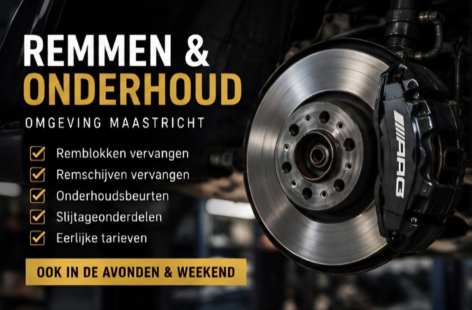 Freins et entretien de la voiture | Automonteur Maastricht, Enlèvement