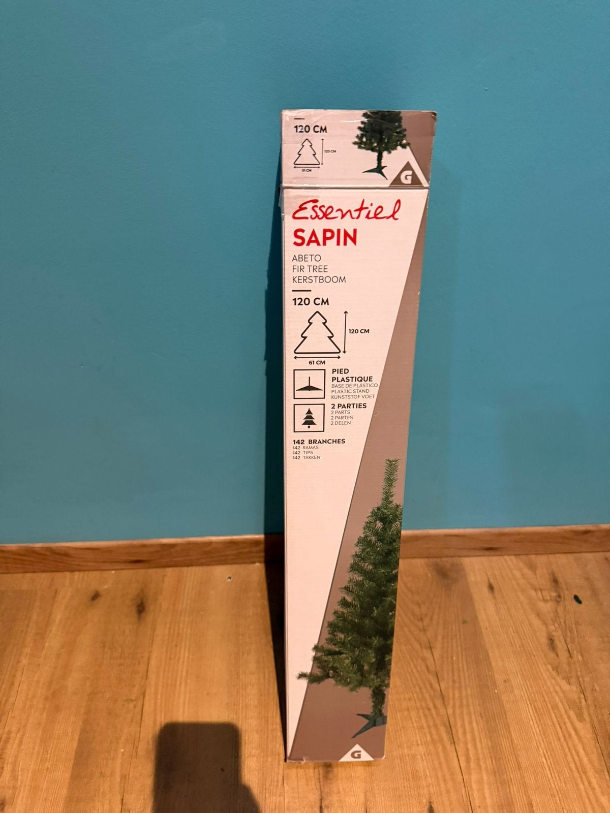 Kerstboom 120 cm, Ophalen of Verzenden, Zo goed als nieuw