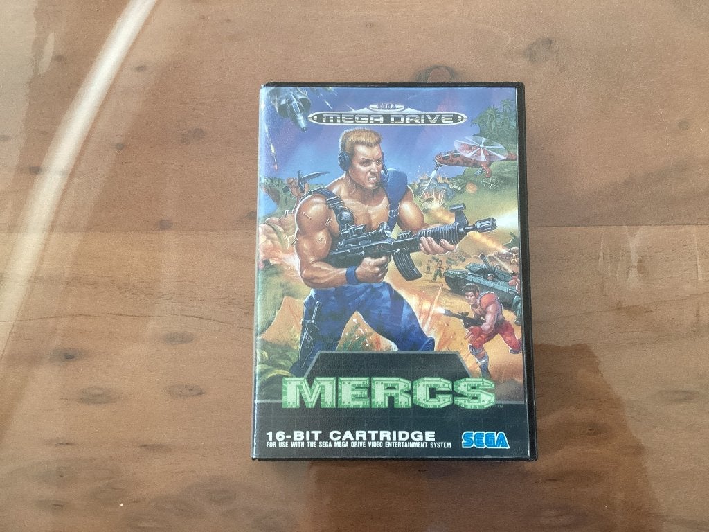 Mercs Sega Mega Drive boxed compleet, Games en Spelcomputers, Ophalen of Verzenden, Gebruikt, Mega Drive