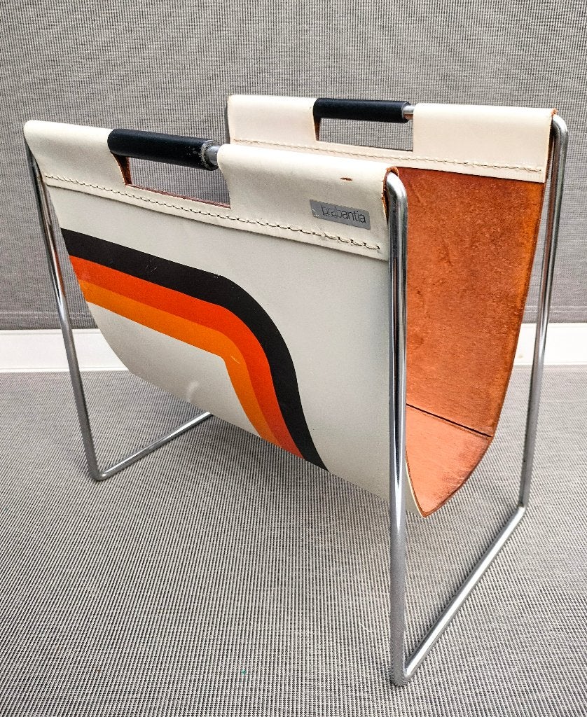 Vintage "Dadime" Brabantia krantenrek, Huis en Inrichting, Ophalen, Gebruikt, Vintage, Leer