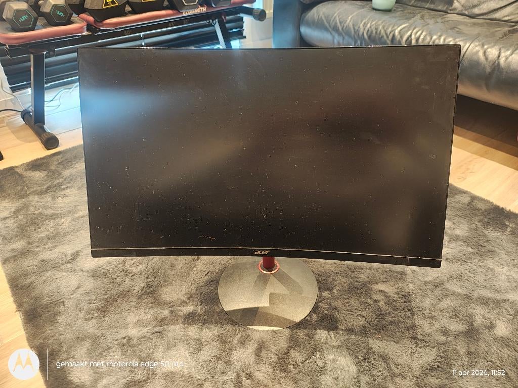 Acer Lcd 27" WQHD 1440p 165 hz, Computers en Software, Monitoren, Gebruikt, Minder dan 1 ms, HDMI, In hoogte verstelbaar