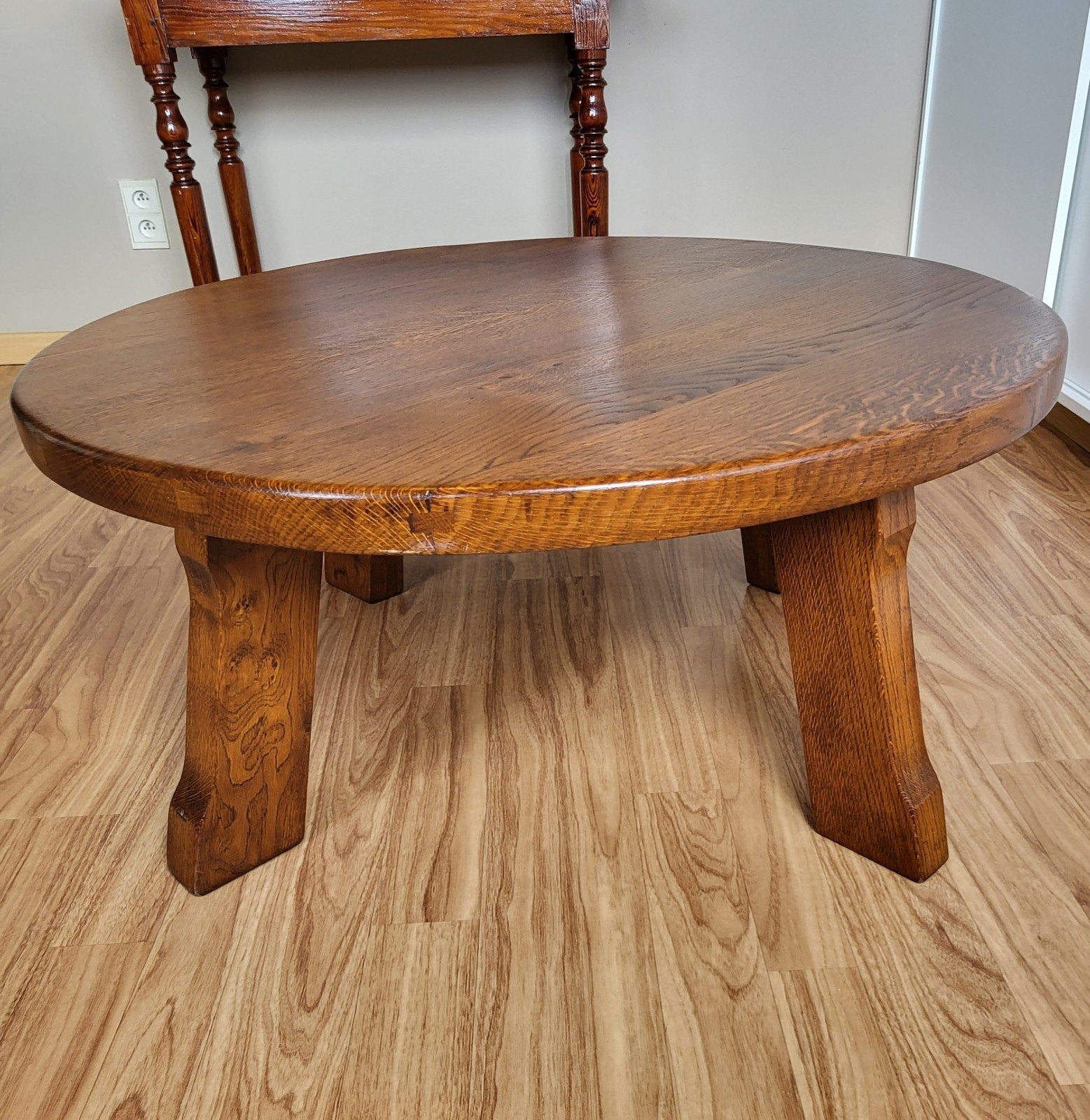 eiken salontafel, Ophalen