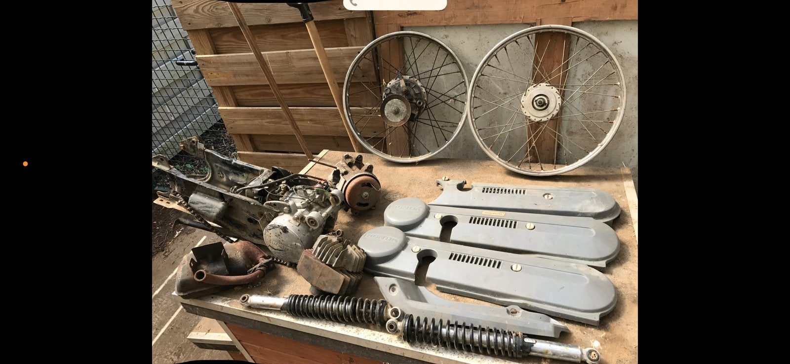 Pièces Honda Camino et cyclomoteur Dayang avec papiers, Enlèvement, Utilisé