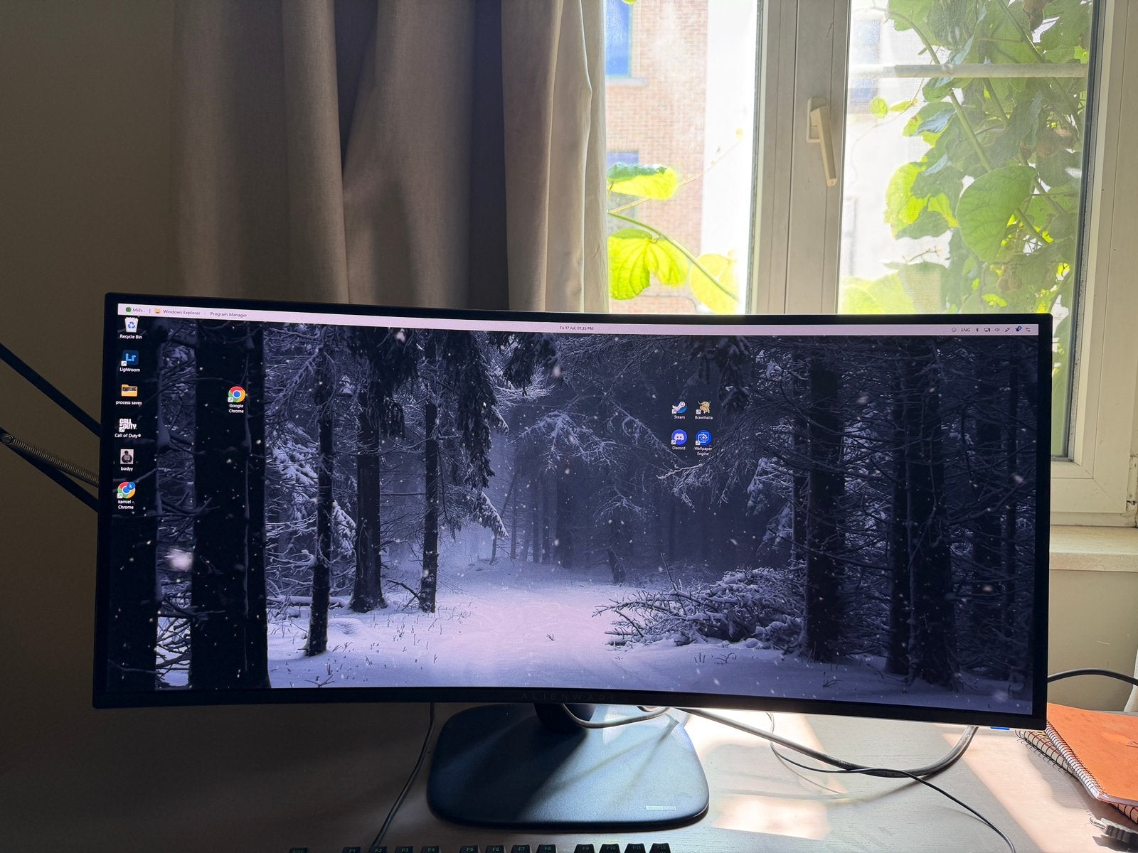 Alienware 34’ gaming monitor, Computers en Software, Ophalen of Verzenden, Zo goed als nieuw, Gaming