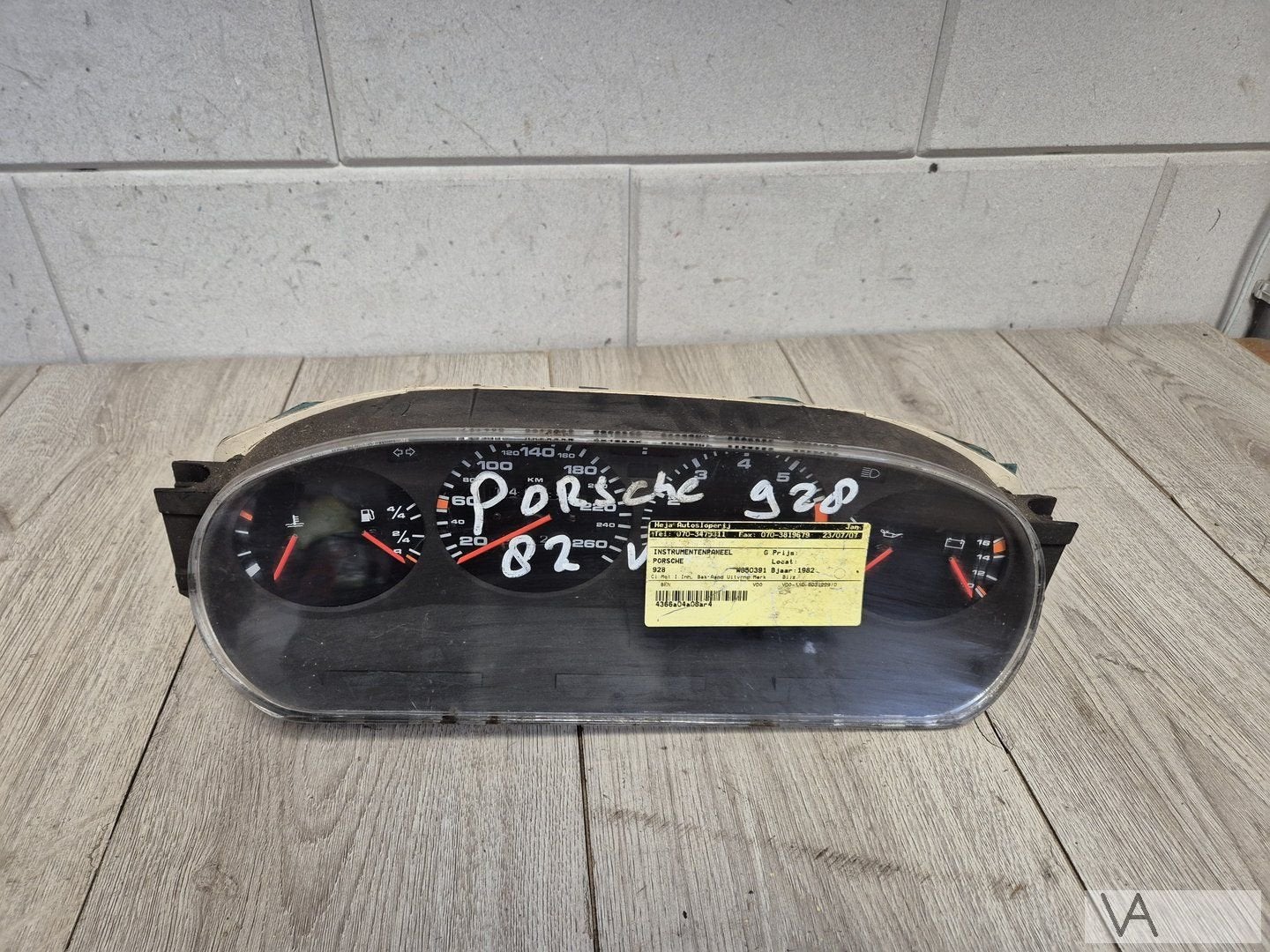 Porsche 928 1977 - 1995 tellerklok cockpit 92864110331 €500, Autos : Pièces & Accessoires, -, Porsche, Utilisé, -