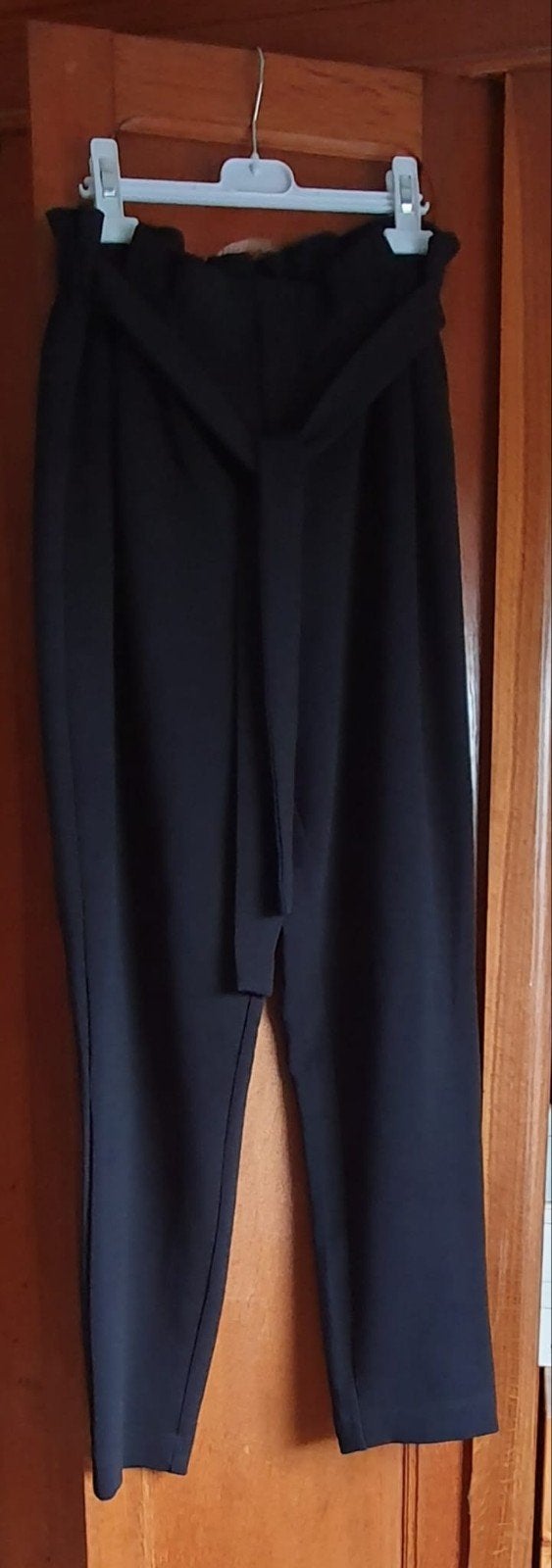 Zwarte Only Blue Denim broek met striklint – M/32, Maat 38/40 (M), Only, Zwart, Ophalen of Verzenden