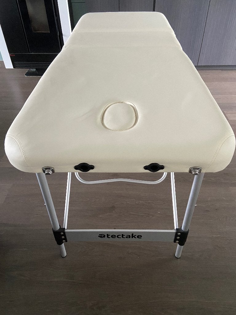 Voorlopig gereserveerd.Massage tafel Tectake (vouwbaar), Ophalen, Zo goed als nieuw, Massagetafel