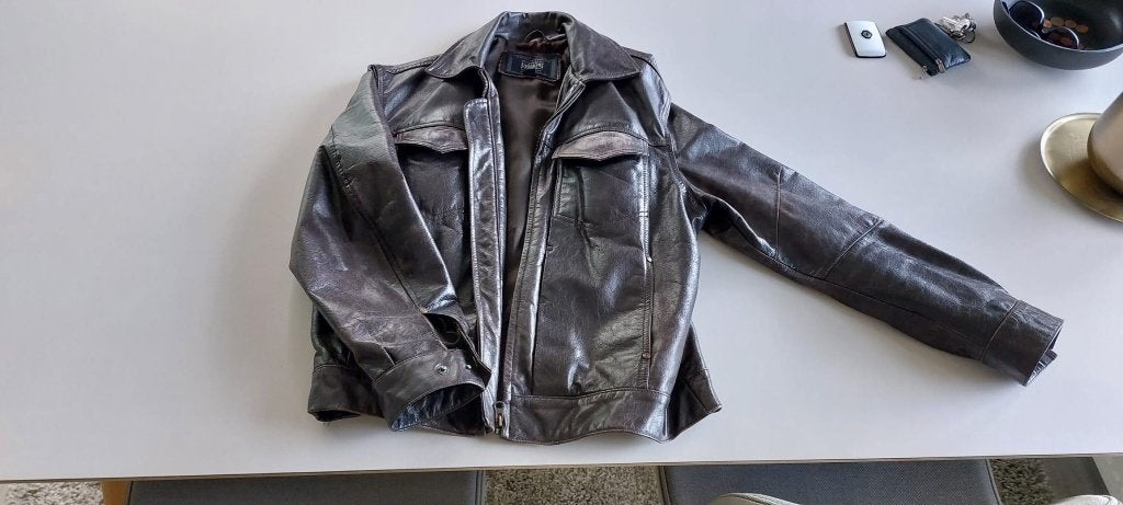 Lederen jas merk Redskins, Vêtements | Hommes, Vestes | Hiver, Enlèvement, Porté, Taille 52/54 (L), Brun
