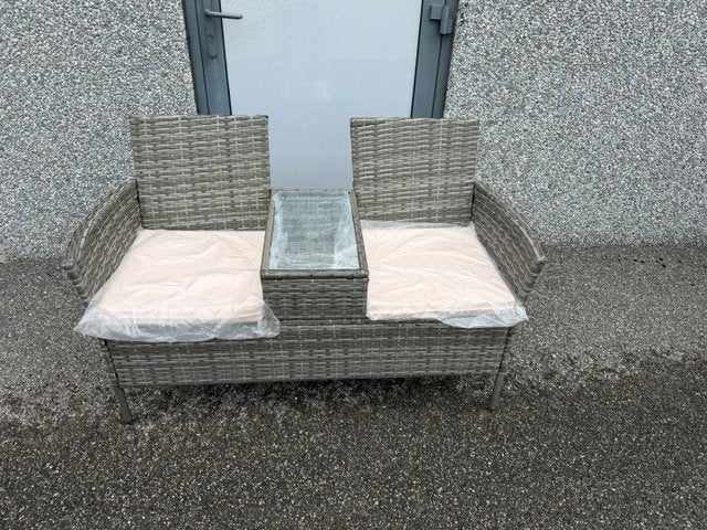 Rotan bankje voor tuin, Rotan, Nieuw, Bank, Ophalen