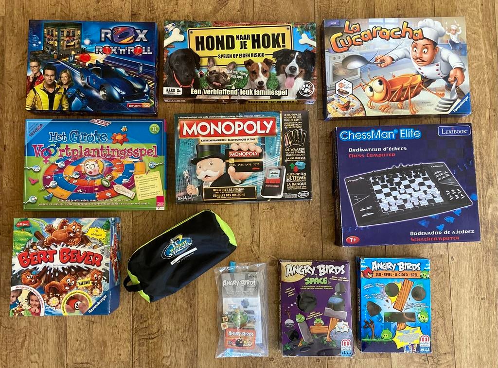 Gezelschapsspellen divers (enkel of combineren), Hobby en Vrije tijd, Gezelschapsspellen | Bordspellen, Ophalen, Gebruikt