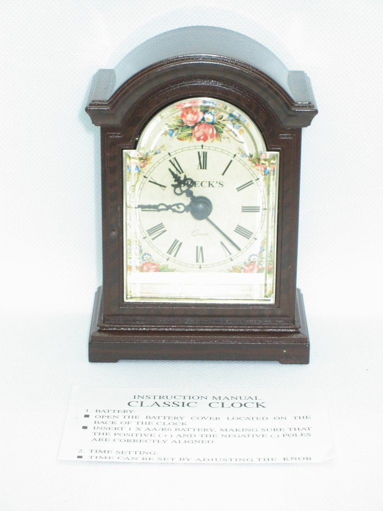 Breck’s Grandmother Clock – Klassieke Tafelklok – Quartz – V, Huis en Inrichting, Ophalen of Verzenden, Zo goed als nieuw, Analoog