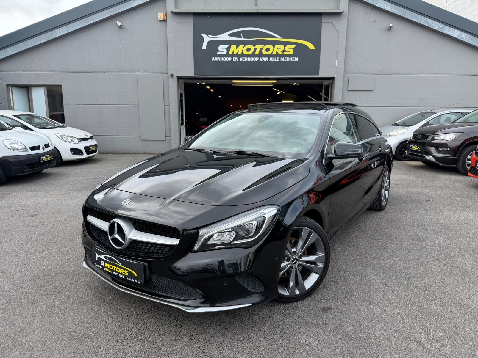 Mercedes Benz CLA 200i | Pano | Camera | Cruise | GARANTIE |, Auto's, CLA, Euro 6, Leder en Stof, Zwart