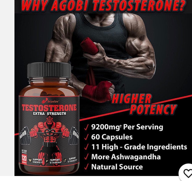 Extra Sterkte Testosteron Supplement - 60 Capsules, Enlèvement ou Envoi
