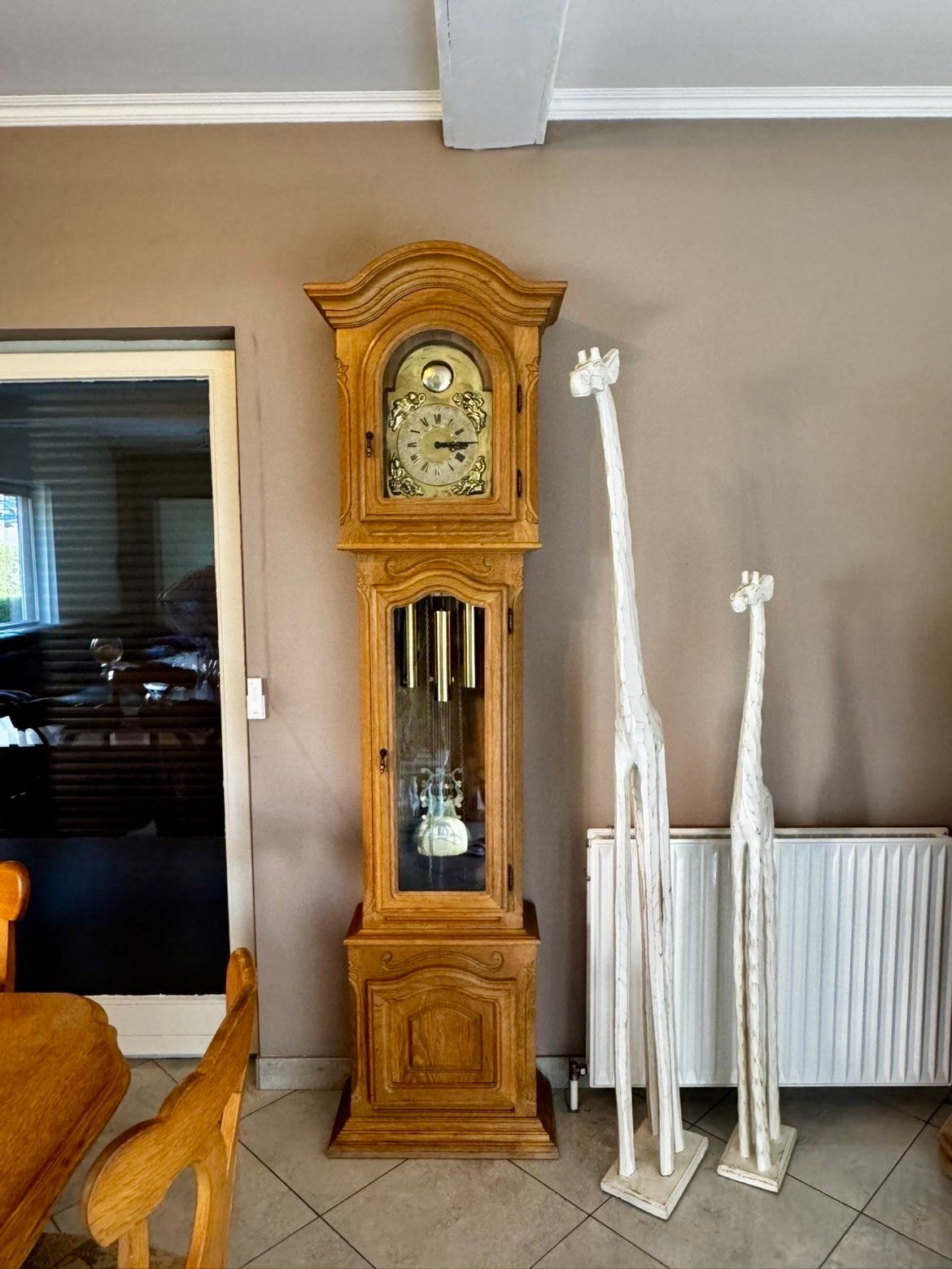 Klok/pendule in Caligene staat als nieuw, Antiek en Kunst, Antiek | Klokken, Ophalen