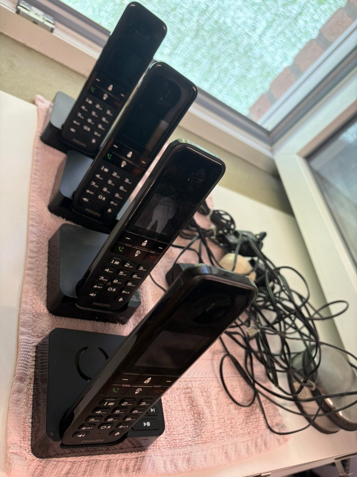 Set van 4 vaste telefoons + antwoordapparaten, Ophalen, Gebruikt, 4 handsets of meer