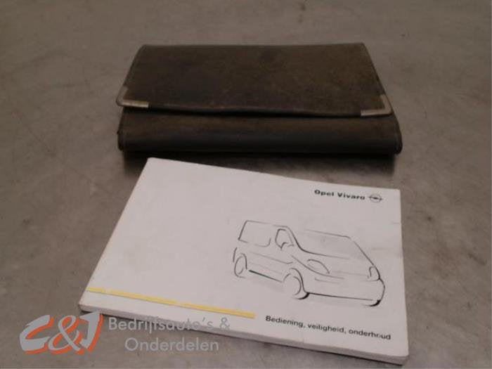 Instructie Boekje van een Opel Vivaro, Gebruikt, -, -, Opel