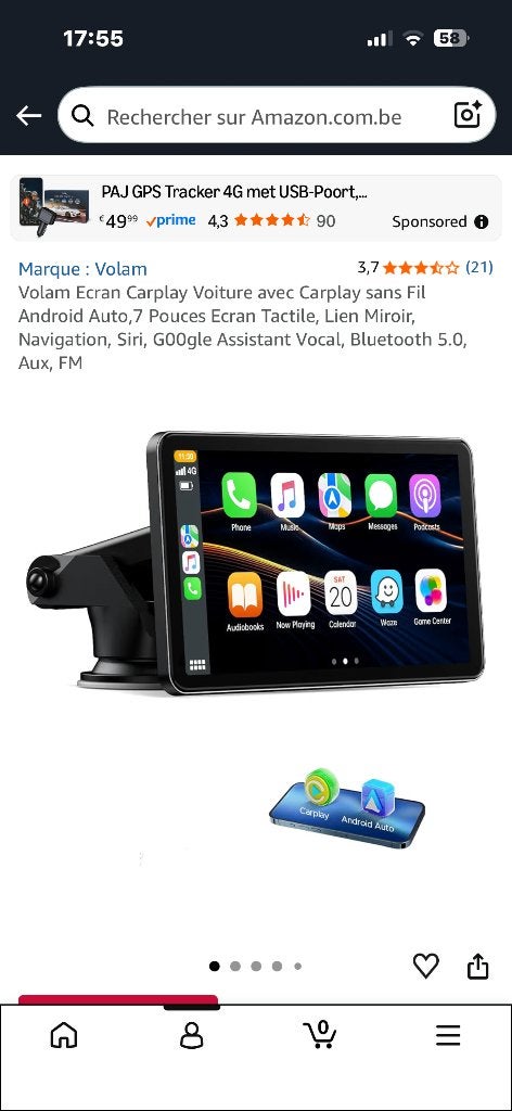 CarPlay, Envoi, Neuf
