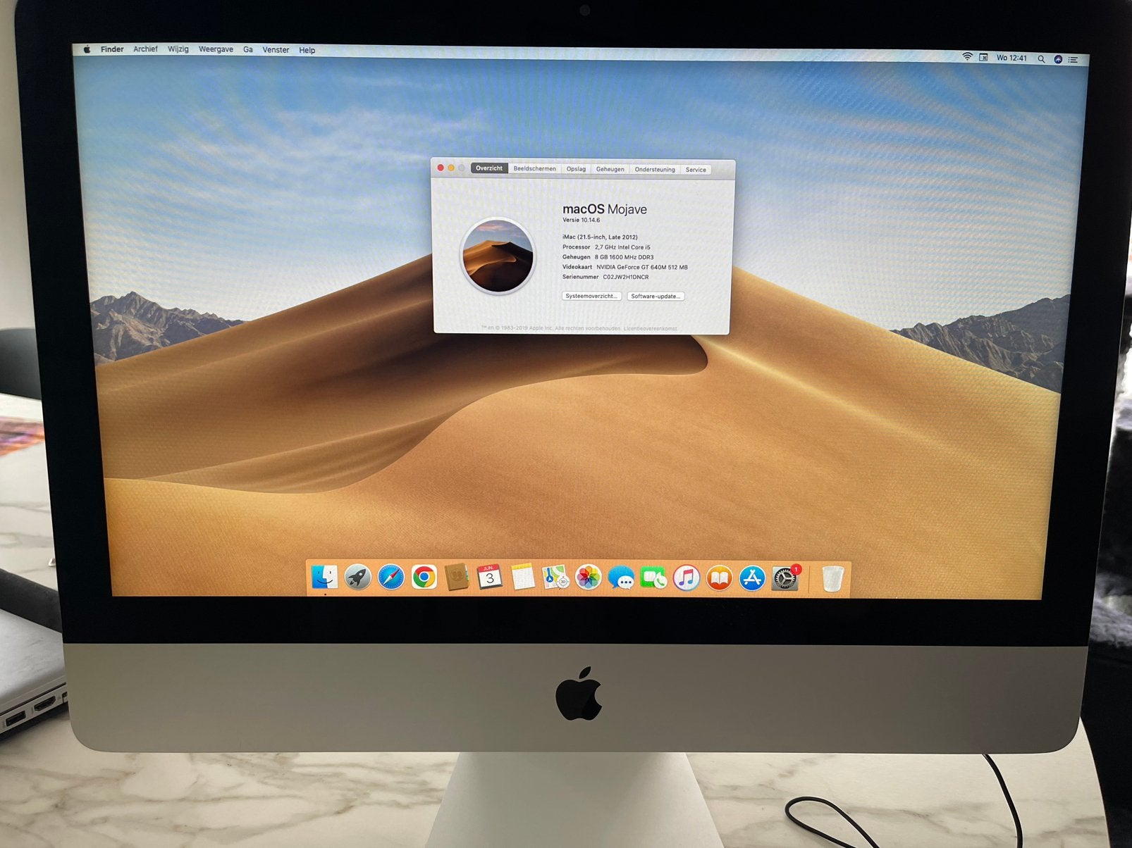 Imach 21,5 inch, Informatique & Logiciels, Apple Desktops, 8 GB, IMac, Enlèvement, Utilisé