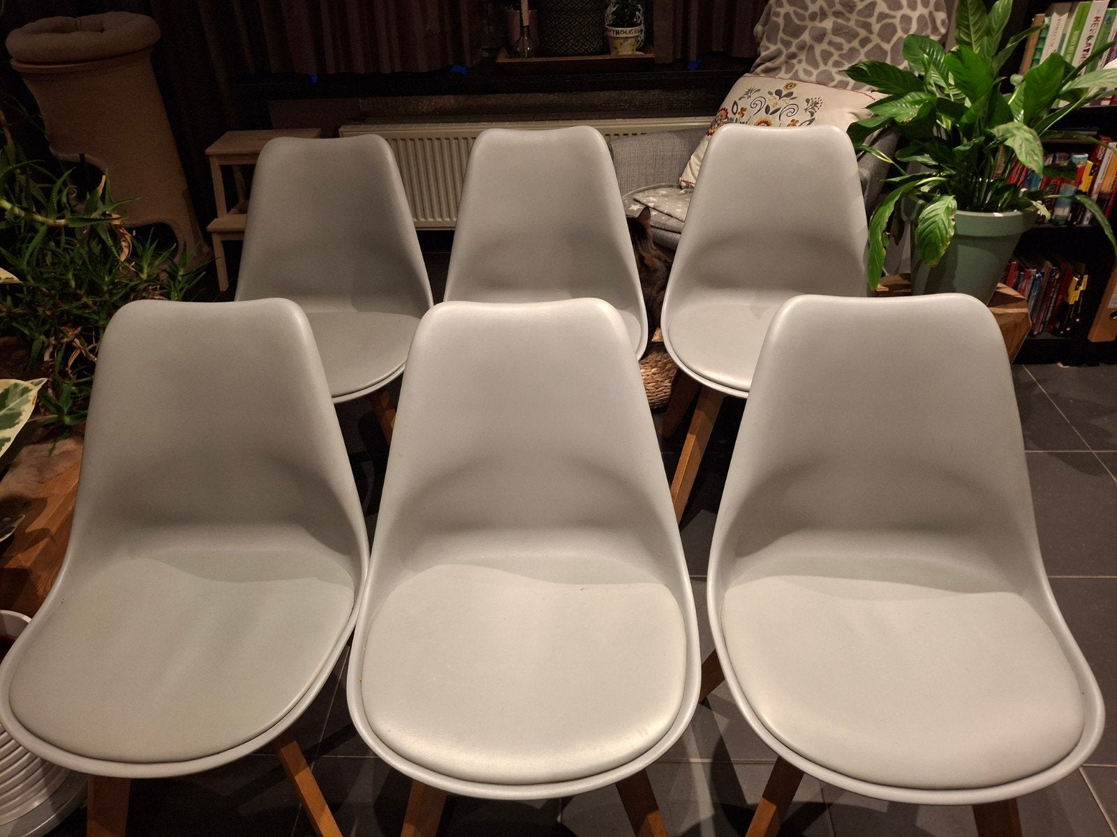Eetkamer stoelen - Scandinavische stijl, Maison & Meubles, Bois, Gris, Scandinavisch, Enlèvement