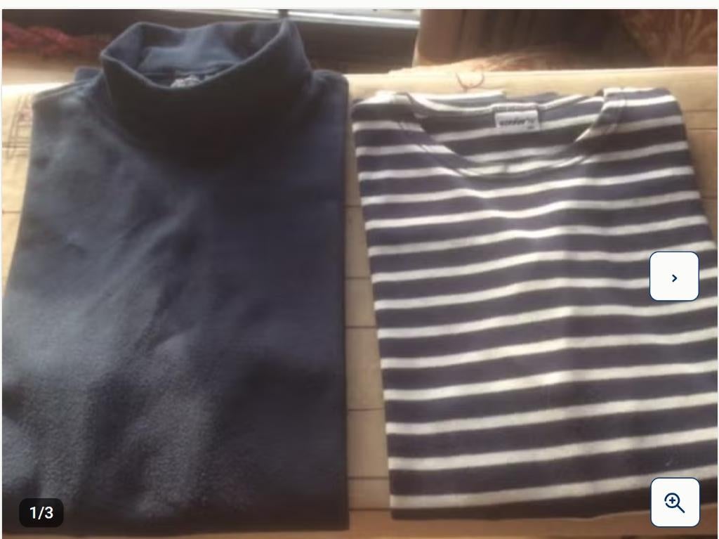 2 manches longues taille XXL, Enlèvement ou Envoi, Comme neuf, Autres tailles, Bleu