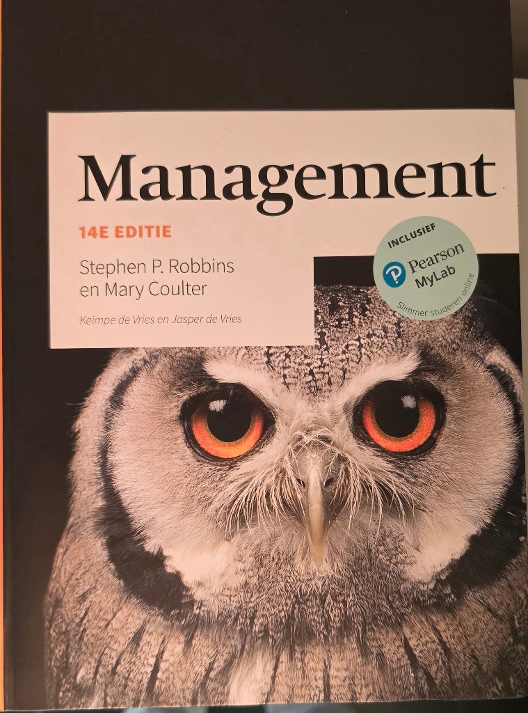 Management 14e editie, Boeken, Ophalen, Nieuw, Hoger Onderwijs, Mary A. Coulter; Stephen P. Robbins
