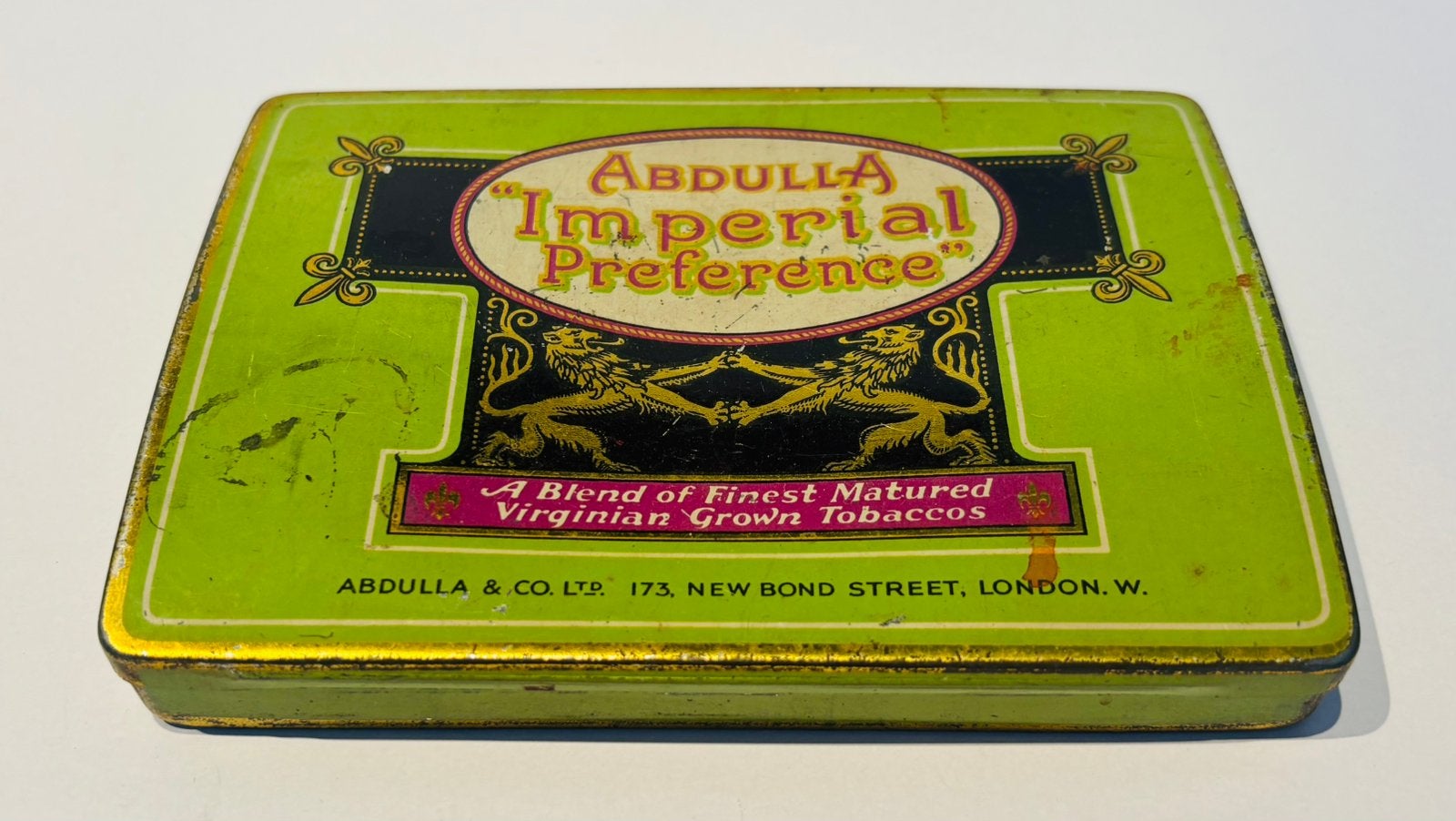 boîte à cigarettes vintage Abdulla « Imperial Preference »