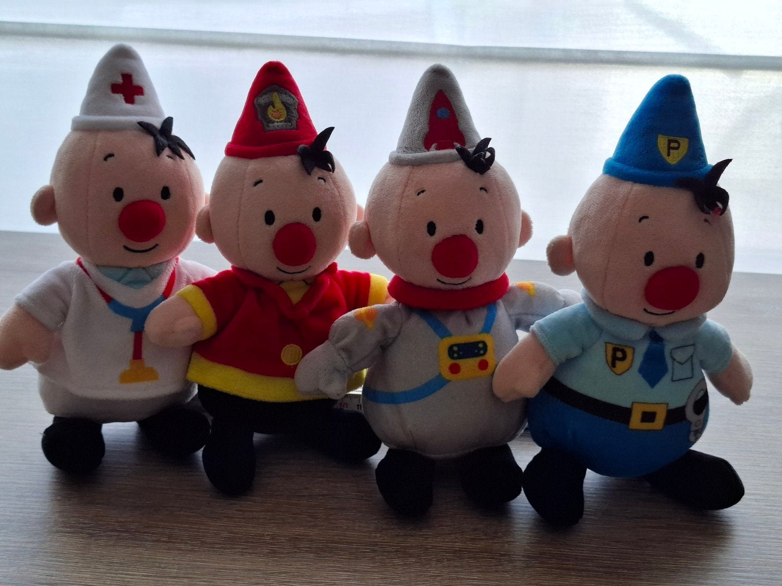 Bumba knuffels beroepen - Studio 100 - lot van 4, Overige karakters, Ophalen, Zo goed als nieuw, Middelgroot (20 tot 80 cm)