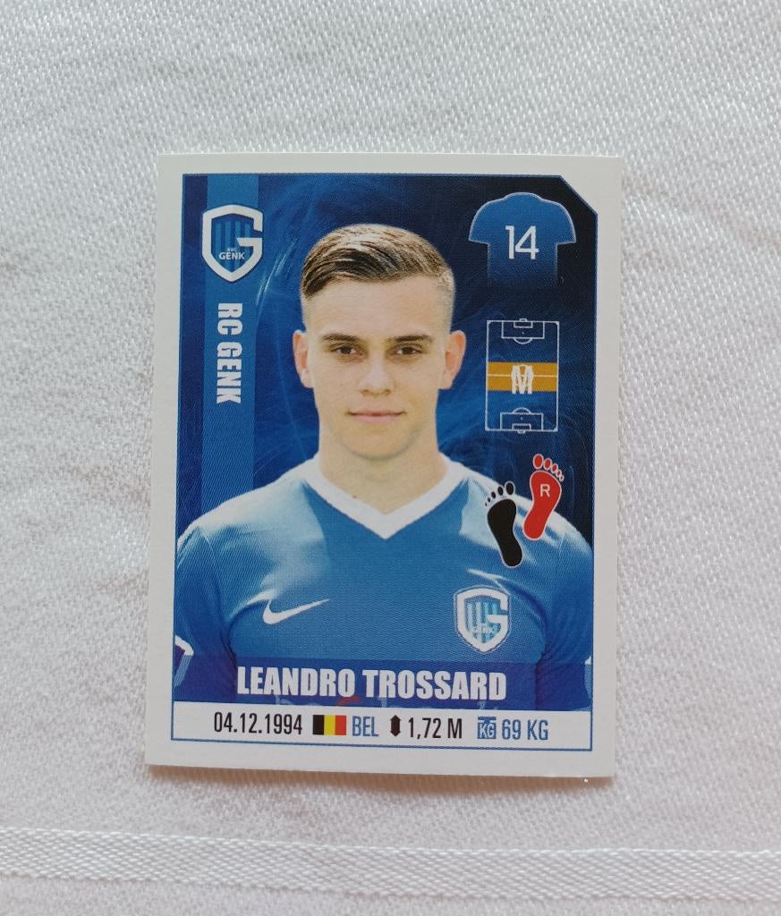 Sticker Leandro Trossard - Pro League 2018, Hobby en Vrije tijd, Stickers en Plaatjes, Zo goed als nieuw, Sticker, Ophalen of Verzenden
